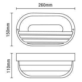Puck Oval E27 Eyelid Bulk Blk - Image 2