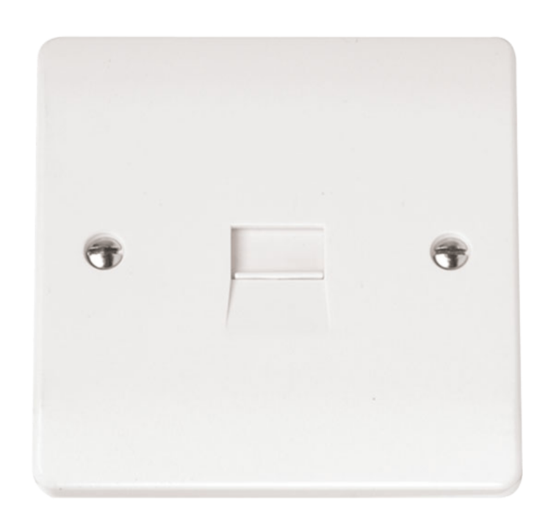 Click CMA124 Socket Tel Second Sgl Whi