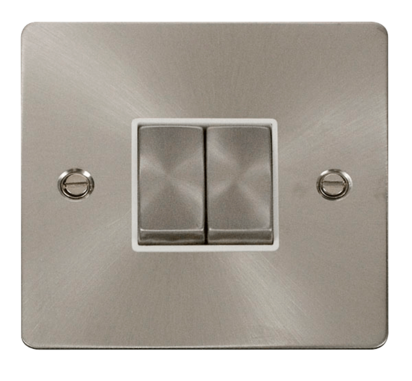 Click FPBS412WH Plateswitch 2G 2W10A
