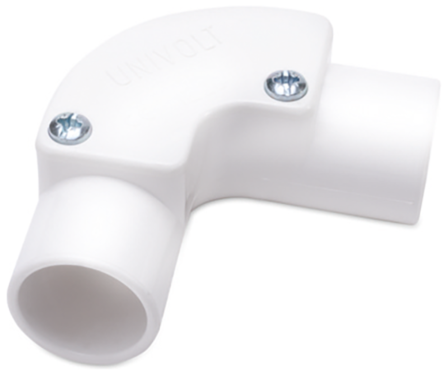 U/Volt IE25WH Inspection Elbow 25mm Whi