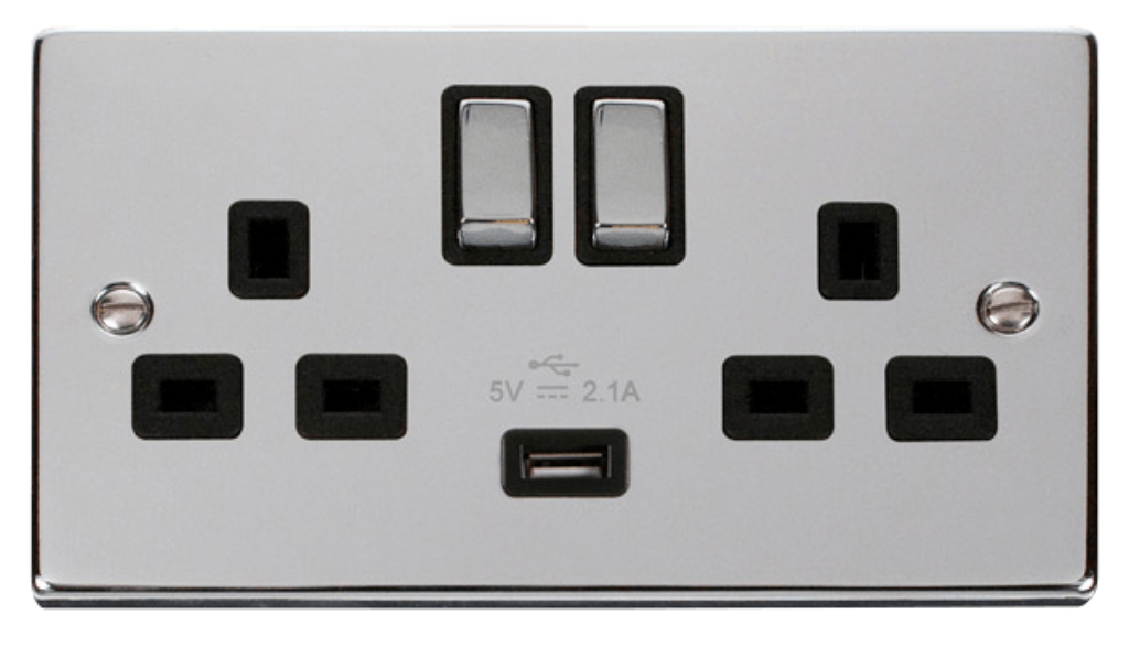Click VPCH570BK Socket 2G Swd & USB 13A