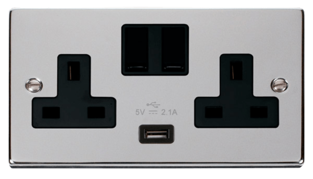Click VPCH770BK Socket 2G Swd & USB 13A