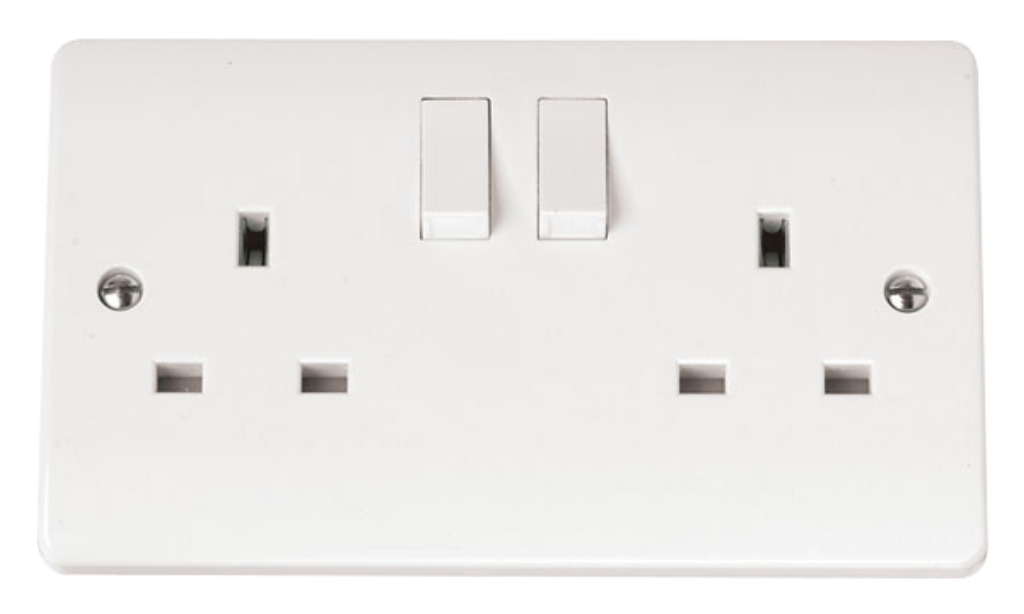 Click CMA036 Socket 2G Switched 13A Whi