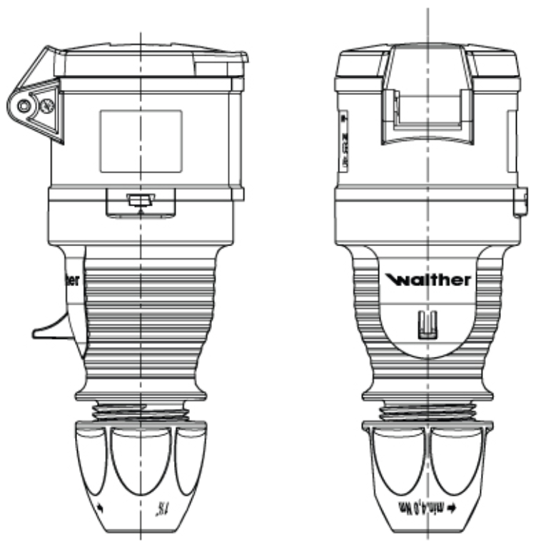 Walther 330306 Coupler 32A 220/250V