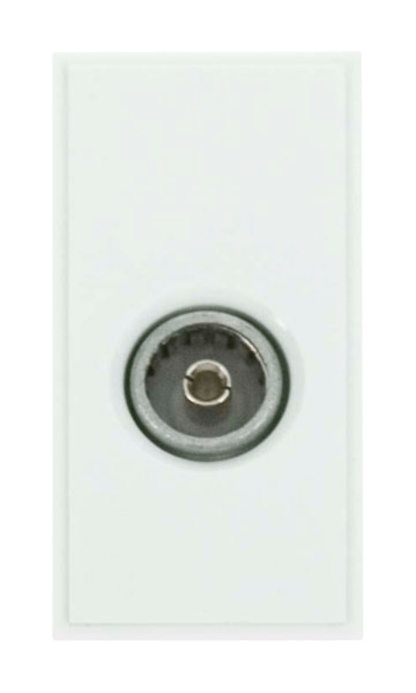 Click MM410WH Socket CoAx Female Whi