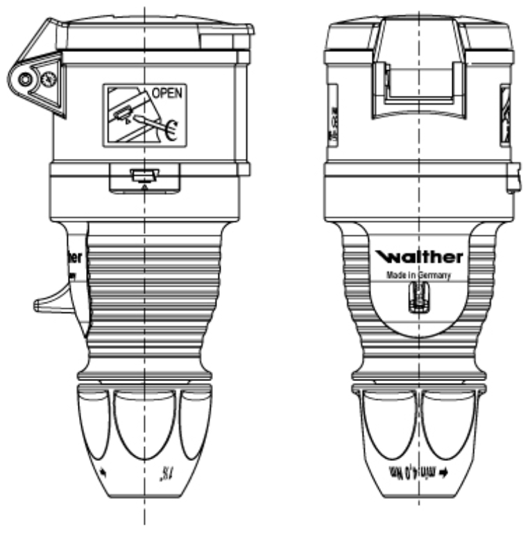 Walther 310304 Coupler 16A 110/130V