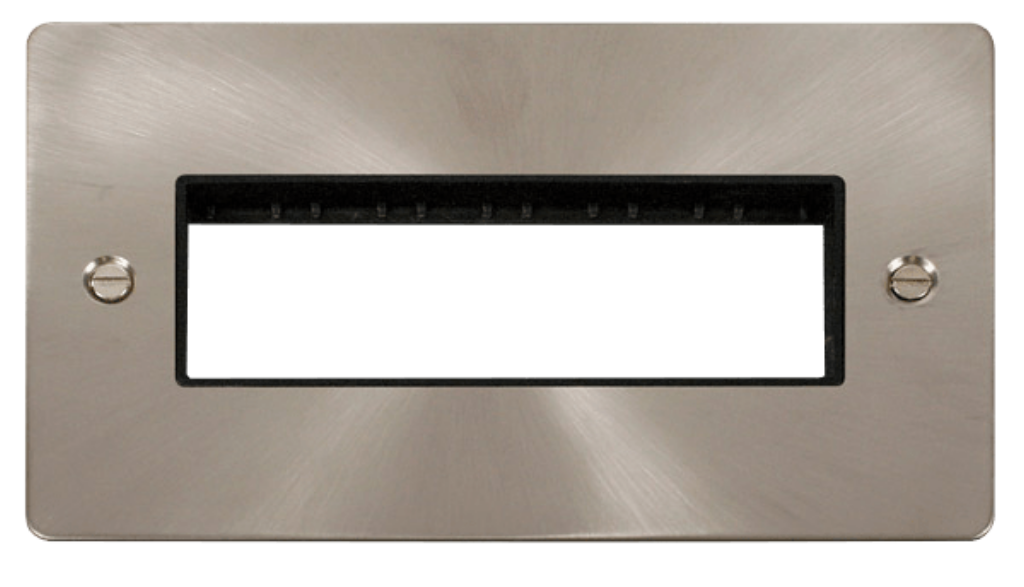 Click FPBS426BK Frontplate 2G 6Aperture