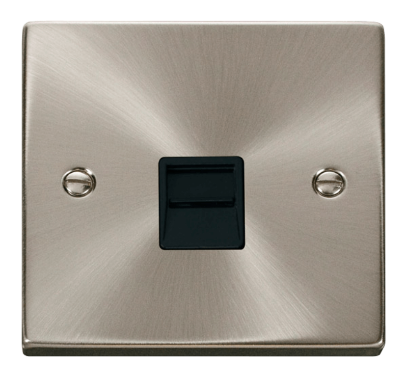 Click VPSC120BK Socket Tel Master Sgl SC