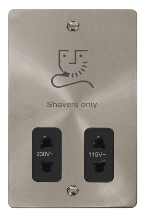 Click FPBS100BK Shaver Socket 115/230V