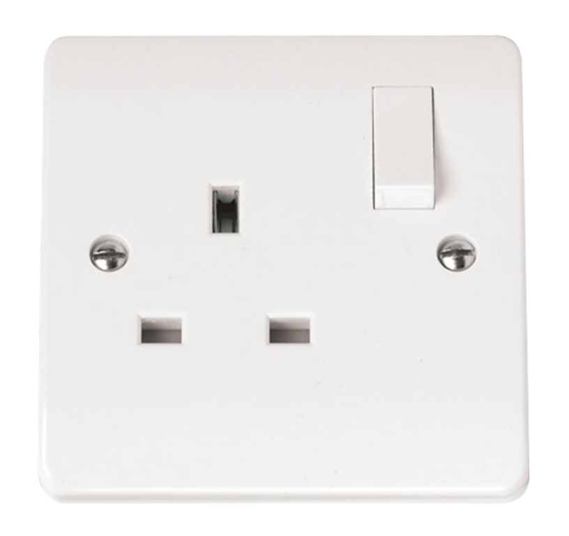 Click CMA035 Socket 1G Switched 13A Whi