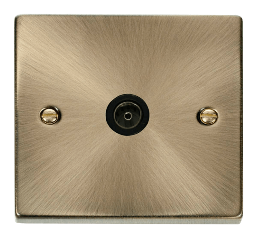 Click VPAB065BK Socket CoAx Single AB