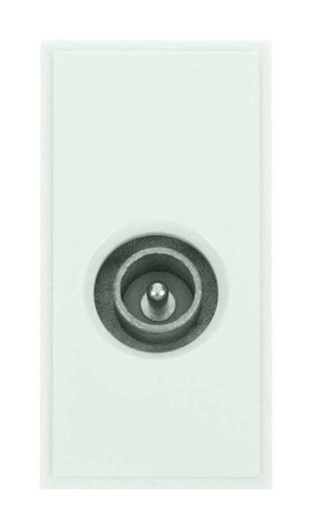 Click MM415WH Socket CoAx Male Whi