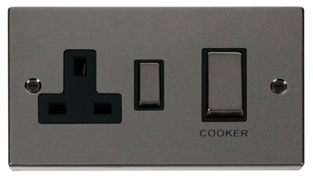 Click VPBN504BK Switch & 13A Socket 45A