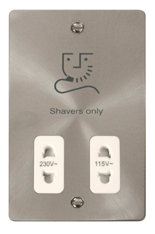 Click FPBS100WH Shaver Socket 115/230V