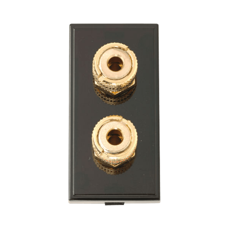 Click MM495BK Socket 2xLoud Speaker Blk