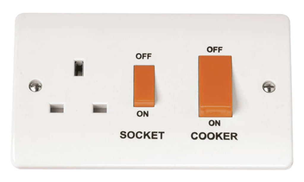 Click CMA204 CCU & 13A Socket 45A Whi