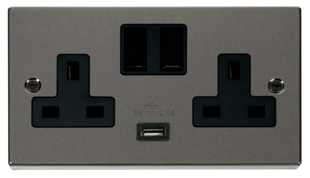 Click VPBN770BK Socket 2G Swd & USB 13A