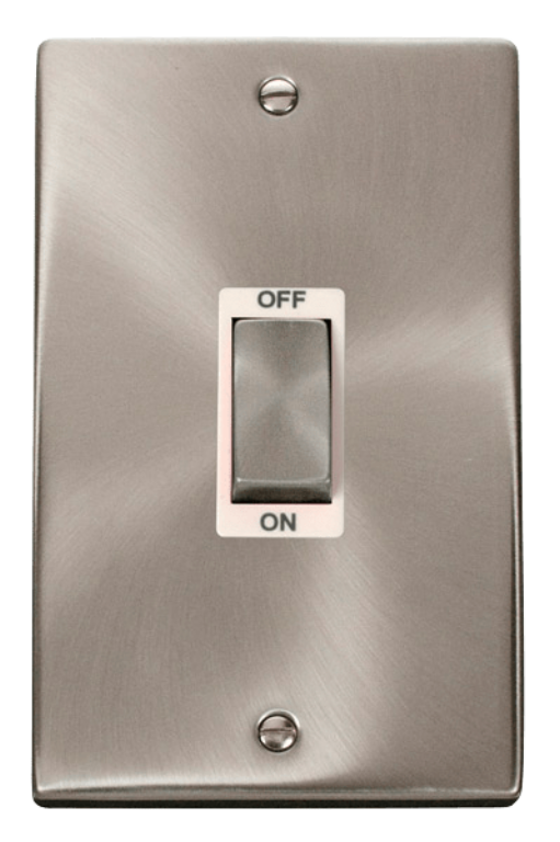 Click VPSC502WH Switch 2 Gang DP 45A