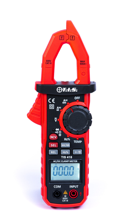 TIS TIS418 AC/DC Clamp Meter 600A