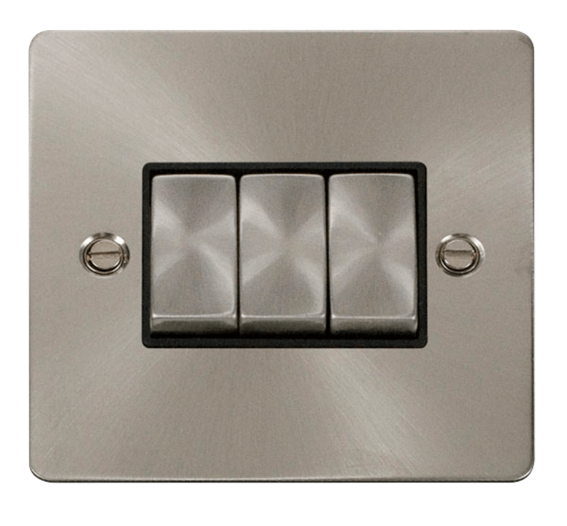 Click FPBS413BK Plateswitch 3G 2W10A