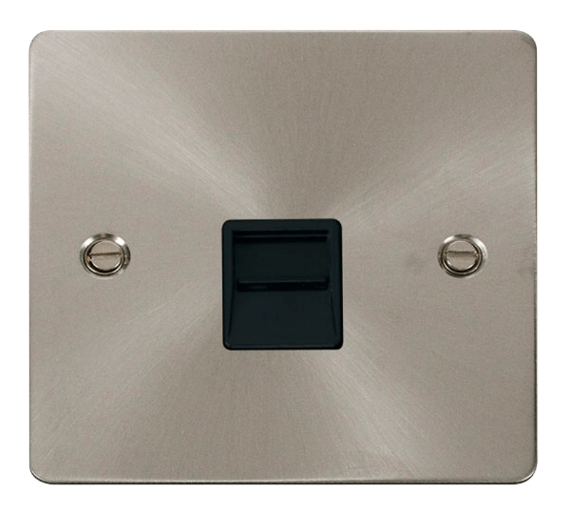 Click FPBS125BK Socket Tel SecondSgl