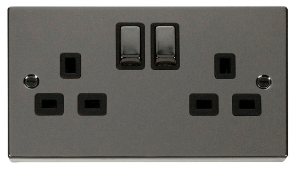 Click VPBN536BK Socket DP 2G Swd 13A