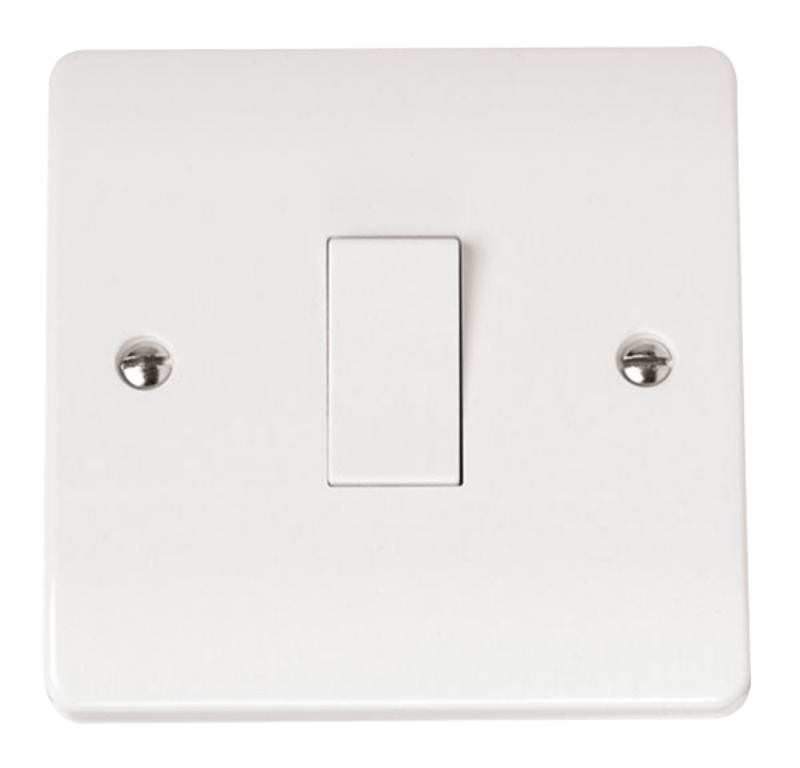 Click CMA025 Plateswitch 1G Int 10A Whi