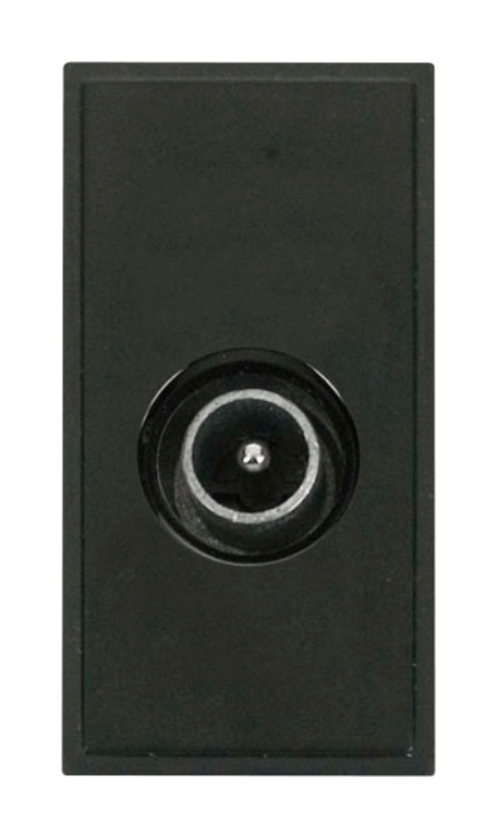 Click MM415BK Socket CoAx Male Blk