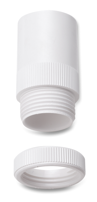 U/Volt AMT/LR25WH Male Adaptor 25mm Whi