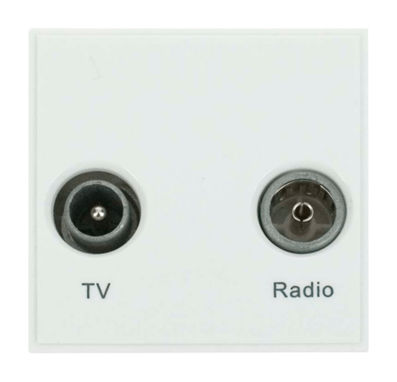 Click MM420WH Socket TV FM Whi