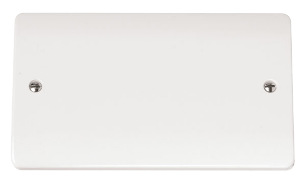 Click CMA061 Blanking Plate 2Gang Whi