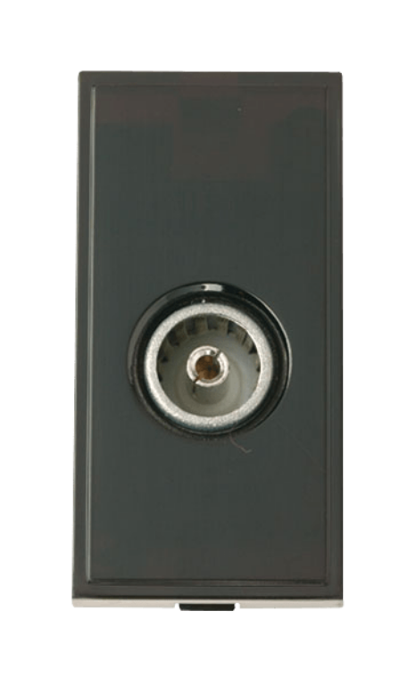 Click MM410BK Socket CoAx Female Blk