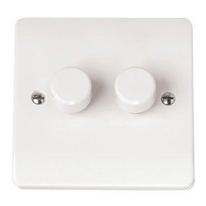 Click CMA146PL 2G Sgl Dimmer Plt & Knob