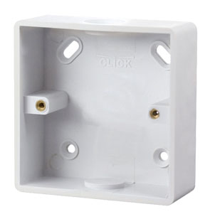 Click CMA240 Pattress Box 1G 29mm PVC