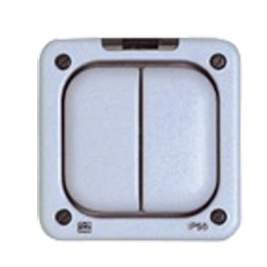 MK K56402GRY Switch 2 Gang 1 Way SP 10A